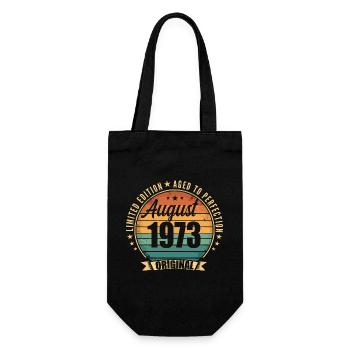 August 1973 Jubiläum Limited Edition Vintage - Geschenkbeutel für Flaschen - Schwarz - Vorne