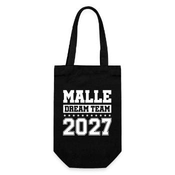 Malle Dream Team 2027 - Geschenkbeutel für Flaschen - Schwarz - Vorne