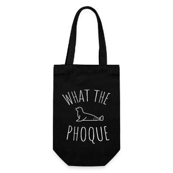 What the seal humor gift t shirt. - Gift Bag for Bottles - black - Front