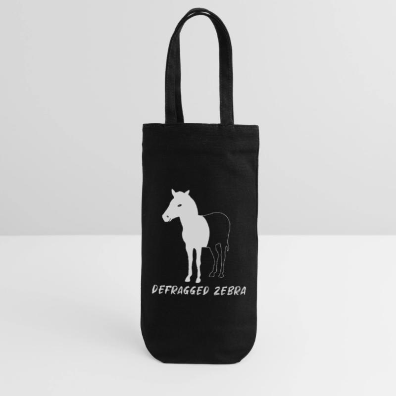 Defragged Zebra Admin Geek Programmierer Geschenk Geschenkbeutel für Flaschen