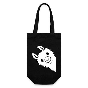 Lama regarde latéral - Sac à bouteille - noir - Devant