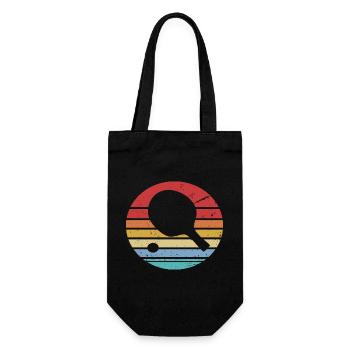 Table tennis gift tabletennis hobby tennis - Gift Bag for Bottles - black - Front