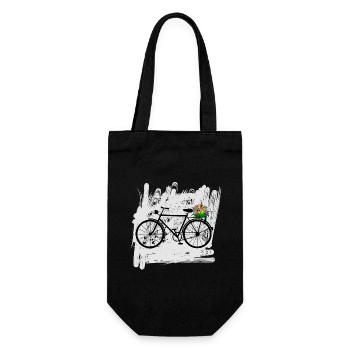 vélo fleurs cycliste - Sac à bouteille - noir - Devant