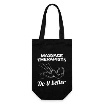 Physiotherapy | Physio Physiotherapist Gifts - Gift Bag for Bottles - black - Front