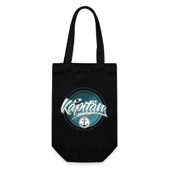Kapitän - Geschenkbeutel für Flaschen - Schwarz - Vorne