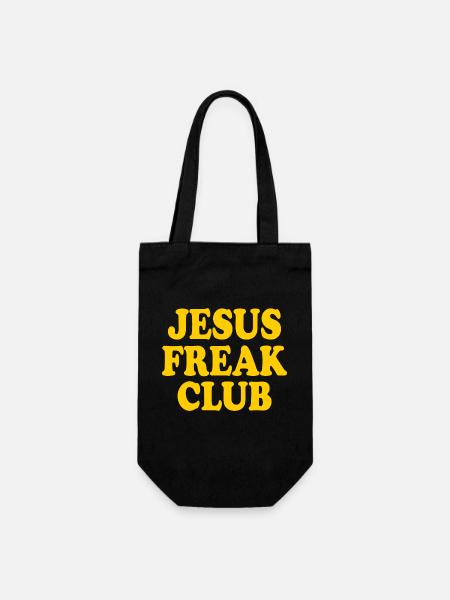 Jesus freak club - Geschenkbeutel für Flaschen - Schwarz