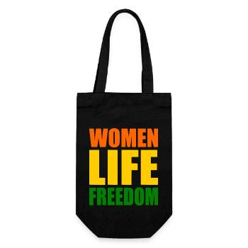 Women life freedom iran - Gift Bag for Bottles - black - Front