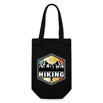 Hiking - Geschenkbeutel für Flaschen - Schwarz - Vorne