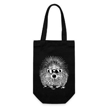 Porcupine Lunettes de soleil Animaux mignons Nature 13 - Sac à bouteille - noir - Devant