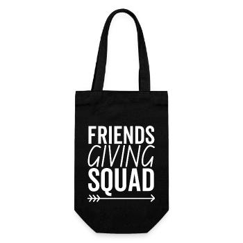 Friendsgiving Squad - Gift Bag for Bottles - black - Front