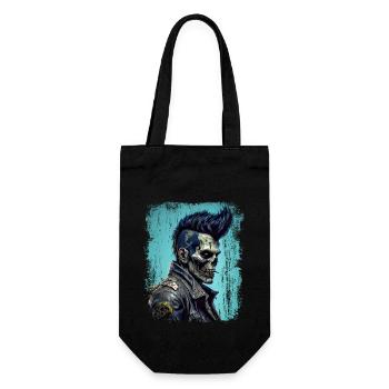 Rock’n’Roll Horreur Punk Zombie Skull - Sac à bouteille - noir - Devant