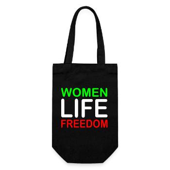 Women life freedom - Gift Bag for Bottles - black - Front