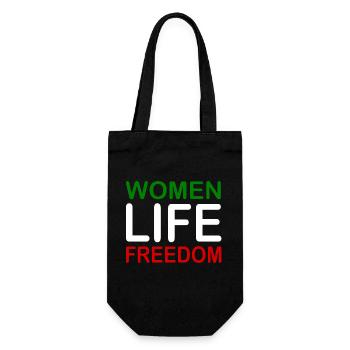 Women life freedom - Sac à bouteille - noir - Devant