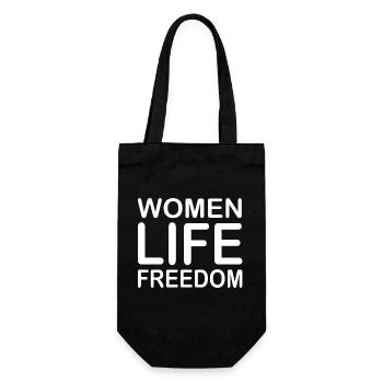 Women life freedom - Sac à bouteille - noir - Devant