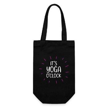C’est Yoga O’clock - Sac à bouteille - noir - Devant