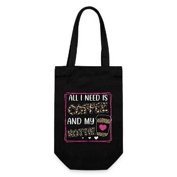 Tout ce dont vous avez besoin est du café et mon Rottie - Sac à bouteille - noir - Devant
