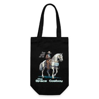 Space Cowboy - Gift Bag for Bottles - black - Front