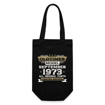 50ème anniversaire voiture classique septembre millésime 1973 - Sac à bouteille - noir - Devant