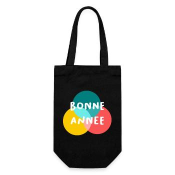 BONNE ANNEE. SAINT SYLVESTRE. NOUVELLE ANNÉE - Sac à bouteille - noir - Devant