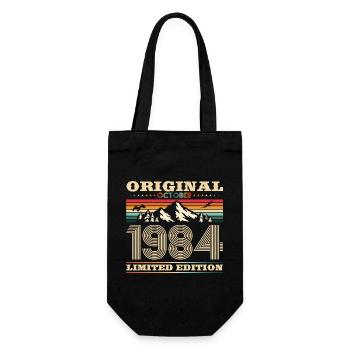 39ème Anniversaire Original Octobre Millésime 1984 - Sac à bouteille - noir - Devant