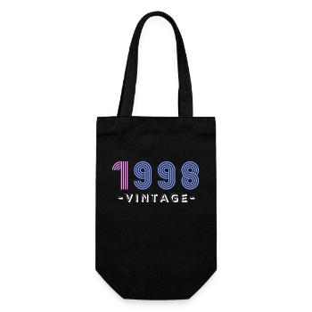 Vintage Vibes '98: Timeless Elegance - Gift Bag for Bottles - black - Front