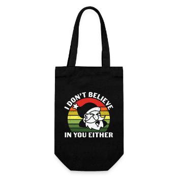 Santa Claus Sweater - Christmas Gifts - Gift Bag for Bottles - black - Front