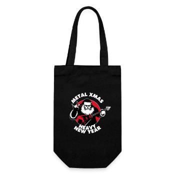 Père Noël Heavy Metal & Bonne Année - Sac à bouteille - noir - Devant
