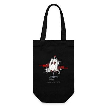 Catghost amoureux - Sac à bouteille - noir - Devant