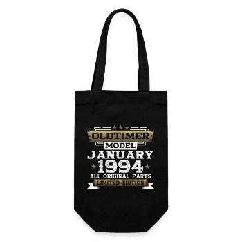 30th birthday classic car January vintage 1994 - Gift Bag for Bottles - black - Front