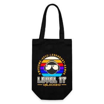 Level 17 - Gift Bag for Bottles - black - Front
