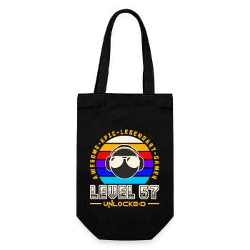 Level 57 - Gift Bag for Bottles - black - Front