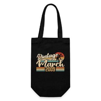 Birthday Gift March 2009 Gift March 2009 - Gift Bag for Bottles - black - Front