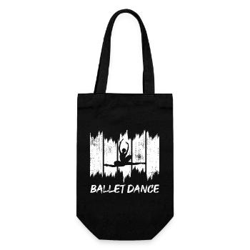Funny Ballet Dancer - Gift Bag for Bottles - black - Front