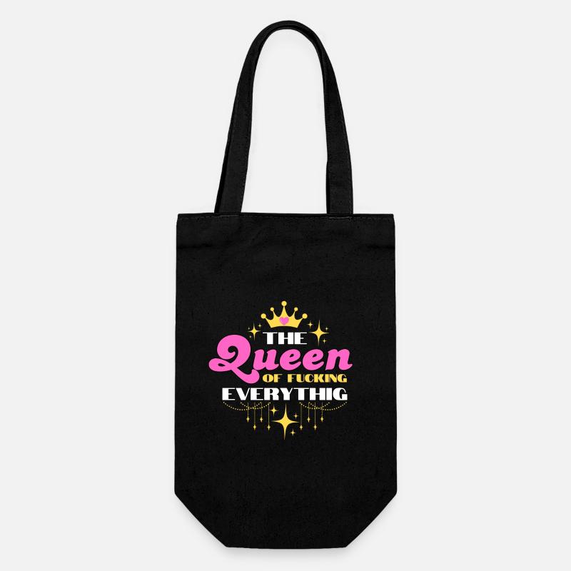 Queen of Everything - Gift Bag for Bottles - black