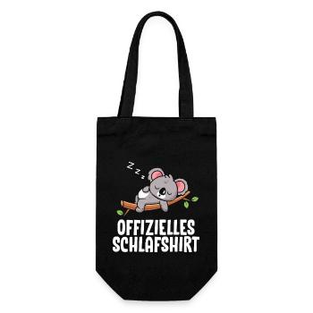 Offizielles Schlafshirt Koala - Geschenkbeutel für Flaschen - Schwarz - Vorne