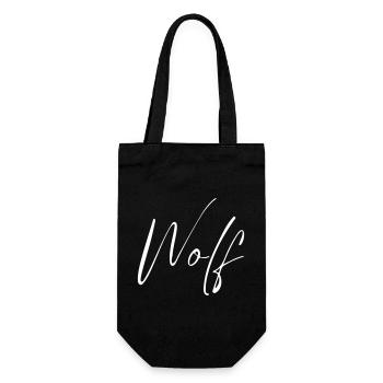 T-shirt Nom du Loup cadeau pour hommes - Sac à bouteille - noir - Devant