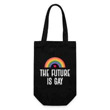 LGBT Pride Month - The Future is Gay - Gift Bag for Bottles - black - Front