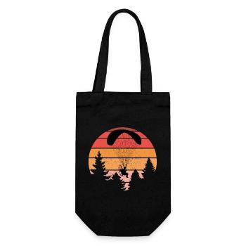 Sunset Parapente Silhouette Design - Sac à bouteille - noir - Devant