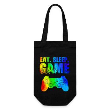 Gamer Spiel Spielen Online Computer Gaming Arcade Neon - Geschenkbeutel für Flaschen - Schwarz - Vorne