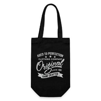Original 1991 Vintage Retro 1991 Birthday 1991 - Gift Bag for Bottles - black - Front