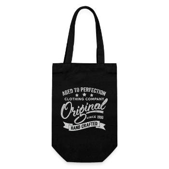 Original 1990 Jahrgang Retro 1990 Geburtstag 1990 - Geschenkbeutel für Flaschen - Schwarz - Vorne