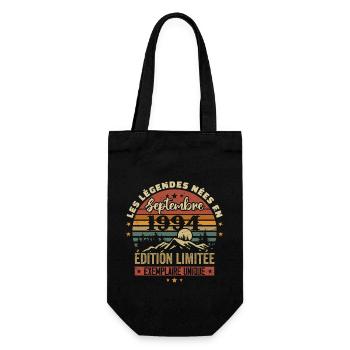 Rétro 1994 - Les légendes nées en Septembre 1994 - Sac à bouteille - noir - Devant