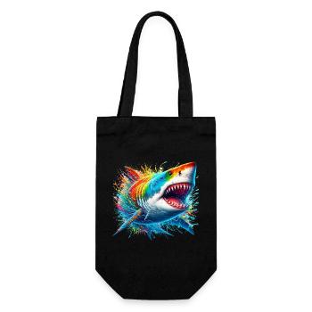 Requin - Sac à bouteille - noir - Devant