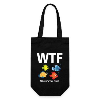 T-shirt WTF - Où est le poisson ? DIVERS - Sac à bouteille - noir - Devant