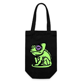 Chameleon - Gift Bag for Bottles - black - Front