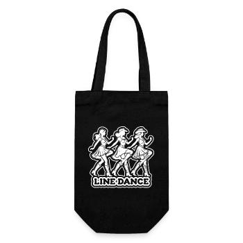 Mama tanzt Line Dance Line Dancing Mom - Gift Bag for Bottles - black - Front