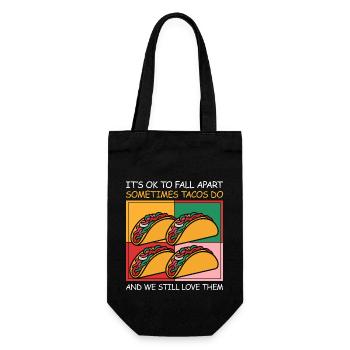 Self-love and a smile - Gift Bag for Bottles - black - Front