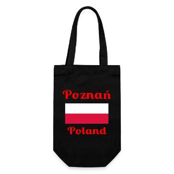 Poznan, Pologne - Imprimés élégants - Sac à bouteille - noir - Devant