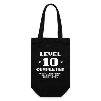 Level 10 - Gift Bag for Bottles - black - Front