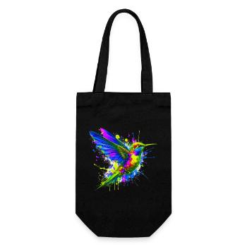 Hummingbird - Gift Bag for Bottles - black - Front